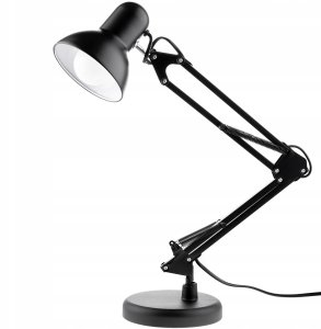Lampka biurkowa Lumiled Lampka Biurkowa Kreślarska Stołowa E27 TOBI Czarna Lumiled + uchwyt na blat 3