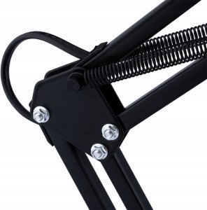 Lampka biurkowa Lumiled Lampka Biurkowa Kreślarska Stołowa E27 TOBI Czarna Lumiled + uchwyt na blat 10