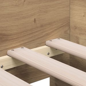 Łóżko dzienne Dąb rzemieślniczy Sklejka 90 x 190 cm Wytrzymałe 11