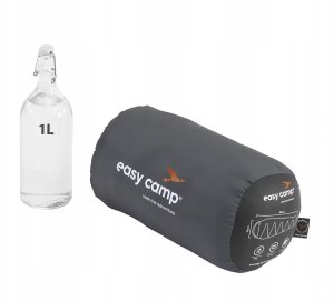 Easy Camp Starling Mummy Juodas 8°C | Sleeping Bag | 210 x 75 x 50 cm | -5 to 12 °C | Two-way open-end, autolock 3