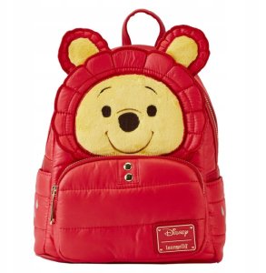 Loungefly Disney Winnie the Pooh Rainy Day Puffer Jacket backpack 26cm 1