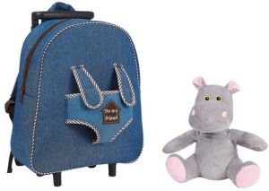 Perletti Holly Hypopotamo Trolley with plush toy 38cm 1