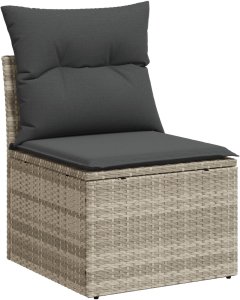 vidaXL Zestaw sofy ogrodowej Zestaw 6 Beżowy Polirattan Sofa ogrodowa 5