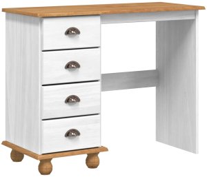 Biurko vidaXL Białe 95 cm x 40 cm 5