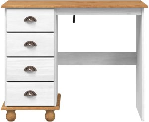 Biurko vidaXL Białe 95 cm x 40 cm 6