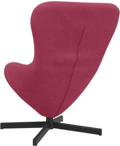 vidaXL Fotel jajko w kolorze winnego czerwonego aksamitu 6