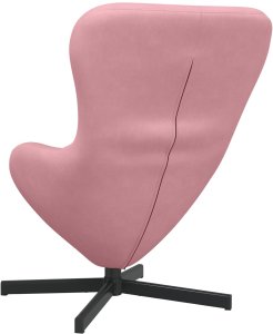 vidaXL Fotel jajko Różowy Welur 6