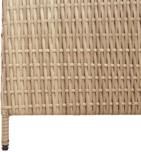 vidaXL Parawany Beżowy Drewno, Tkanina 4 panele, wysokość 200 cm 8