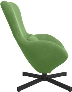 vidaXL Fotel Jajko Zielony Welur 5
