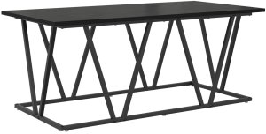 vidaXL Stolik kawowy Czarny Dąb 100x50x40 cm z Drewna Kompozytowego i Metalu 2