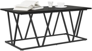 vidaXL Stolik kawowy Czarny Dąb 100x50x40 cm z Drewna Kompozytowego i Metalu 3