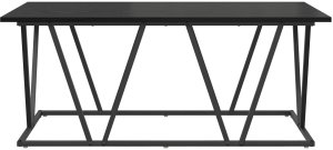 vidaXL Stolik kawowy Czarny Dąb 100x50x40 cm z Drewna Kompozytowego i Metalu 4