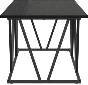 vidaXL Stolik kawowy Czarny Dąb 100x50x40 cm z Drewna Kompozytowego i Metalu 5