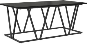 vidaXL Stolik kawowy Czarny Dąb 100x50x40 cm z Drewna Kompozytowego i Metalu 6