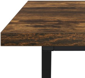 vidaXL Stolik kawowy z dymionego dębu 100x50x40 cm, z drewna inżynieryjnego i metalu 7