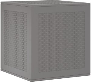 vidaXL Skrzynia na Zewnątrz Jasnoszara 55x53x57 cm PP 8