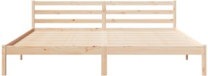 vidaXL Łóżko z zagłówkiem 200x210 cm z litego drewna sosnowego 5