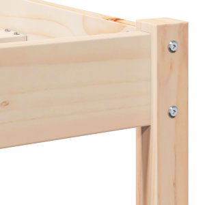 vidaXL Łóżko z zagłówkiem 200x210 cm z litego drewna sosnowego 7