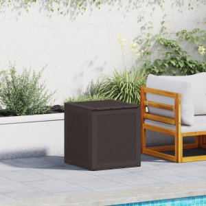 vidaXL Skrzynia ogrodowa Brązowa 55x53x57 cm PP 1