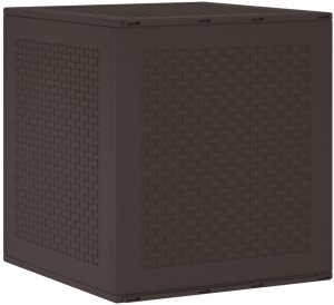 vidaXL Skrzynia ogrodowa Brązowa 55x53x57 cm PP 2