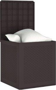 vidaXL Skrzynia ogrodowa Brązowa 55x53x57 cm PP 3