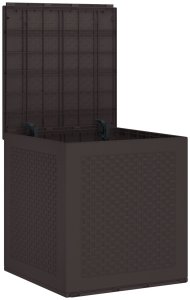 vidaXL Skrzynia ogrodowa Brązowa 55x53x57 cm PP 5