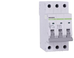 Wyłącznik nadprądowy S bezpiecznik 3-fazowy C6 (C 6A) 3-biegunowy 3P (400V AC) 2,25 modułu SLIM NOARK 1