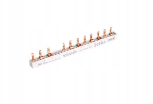 Szyna prądowa łączeniowa - sztyftowa 3-fazowa 63A 12 modułów 10 mm2 pod zabezp. różnicowo-prądowe SS3F(3P+N) 10 12M63A 81996206 1