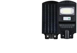 LAMPA ULICZNA SOLARNA 30W 4000K Czarna czujnik mikrofalowy 1