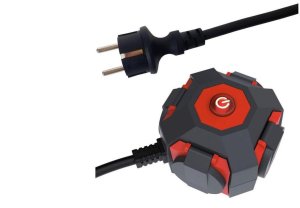 Przedłużacz warsztatowy kostka Outdoor Heavy Duty Power Globe IP44 H07RN-F 3G1,5 mm2, 1,4 m 34103 1