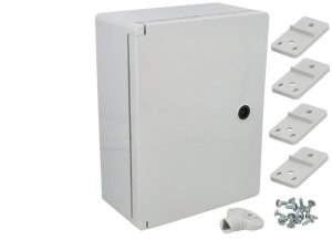 Rozdzielnia skrzynka elektryczna obudowa 330x250x130 ABS hermetyczna IP65 1