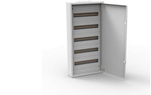 Rozdzielnica natynkowa metalowa 90 modułowa 5x18 436x905x130 RAL9003 IP30 MN90/5/18 1