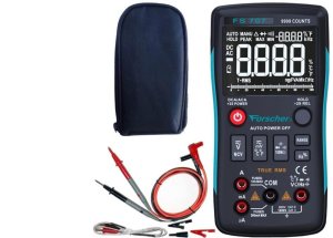 Miernik uniwersalny z pomiarem True RMS multimetr cyfrowy z wyświetlaczem LCD FORSCHER FS707 1