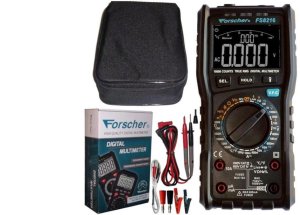 Miernik uniwersalny z pomiarem True RMS multimetr cyfrowy z wyświetlaczem LCD FORSCHER FS8216 1