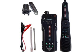 Tester kabli sieciowych RJ45 RJ11 z diodami LED Szukacz par przewodów lokalizator Wire Tracker FORSCHER FS807D 1