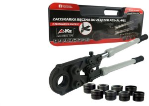 Zaciskarka ręczna do złączek PEX-AL-PEX z zestawem 8 matryc (TH + U) 1