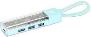 HUB USB Manhattan 4-Portowy 3.2 Gen1 Typ-A/C do 4x USB-A 3.0 (181020) 3