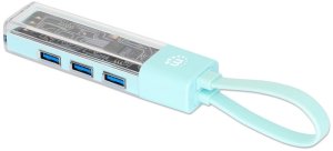HUB USB Manhattan 4-Portowy 3.2 Gen1 Typ-A/C do 4x USB-A 3.0 (181020) 8