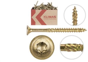Wkręt z łbem walcowym do łączników ciesielskich TORX 5x50 MASTER Wkręt-met /250szt./ 1