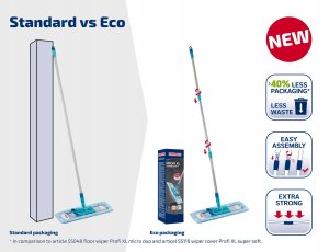 Mop Leifheit LEIFHEIT Floor brush with folding cat box Profi XL super soft 42cm 4006501554574 8