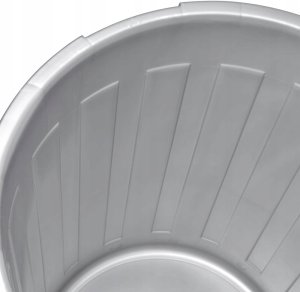 Kosz na śmieci Keeeper Waste bin Mats 50L Maxi O50x55cm silver 4001515214957 4