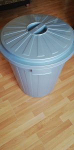 Kosz na śmieci Keeeper Waste bin Mats 50L Maxi O50x55cm silver 4001515214957 5