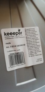 Kosz na śmieci Keeeper Waste bin Mats 50L Maxi O50x55cm silver 4001515214957 7