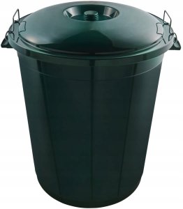 Waste bin Mega 70L Hugo O55x60 5cm dark green 4001515219631 1