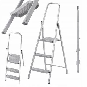 Folding stepladder K40 BasicLine / steel / 3 steps safety handle 4007126017208 12