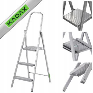 Folding stepladder K40 BasicLine / steel / 3 steps safety handle 4007126017208 8