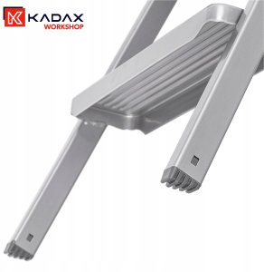 Folding stepladder K40 BasicLine / steel / 3 steps safety handle 4007126017208 9