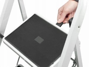 Folding stepladder K40 BasicLine / steel / 2 steps safety handle 4007126017192 5