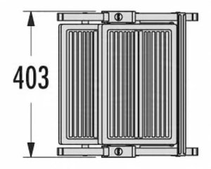 Folding step bench StepFix / terracotta / 2 steps / black 4007126368447 7