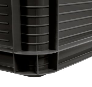 LA-KA-PE Transport box with load capacity up to 30kg Robert 60x40x32cm 64L graphite color 4052396010039 4